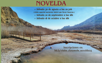 Ruta senderista guiada por el paraje natural de los «clots de la sal» de Novelda