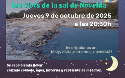 Ruta senderista guiada nocturna por el paraje natural de los «clots de la sal» de Novelda